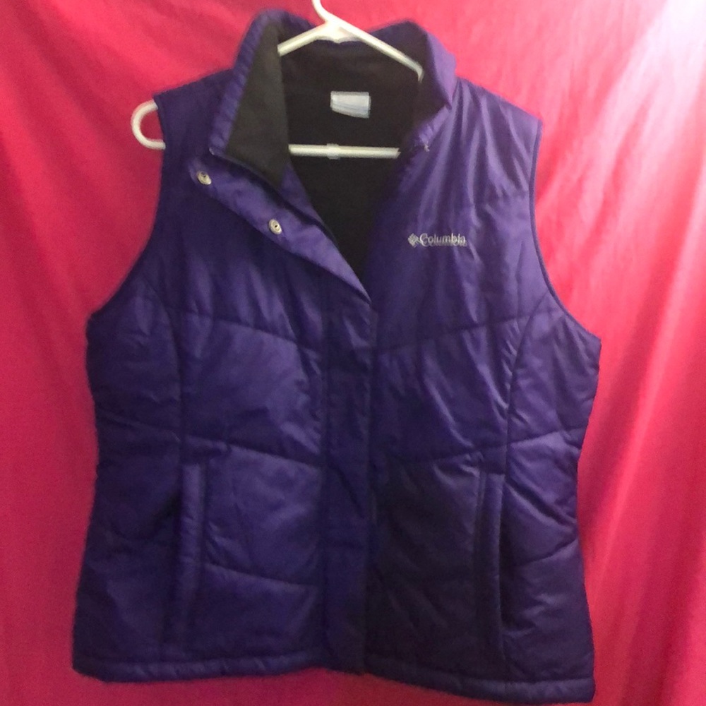 Columbia purple vest xl